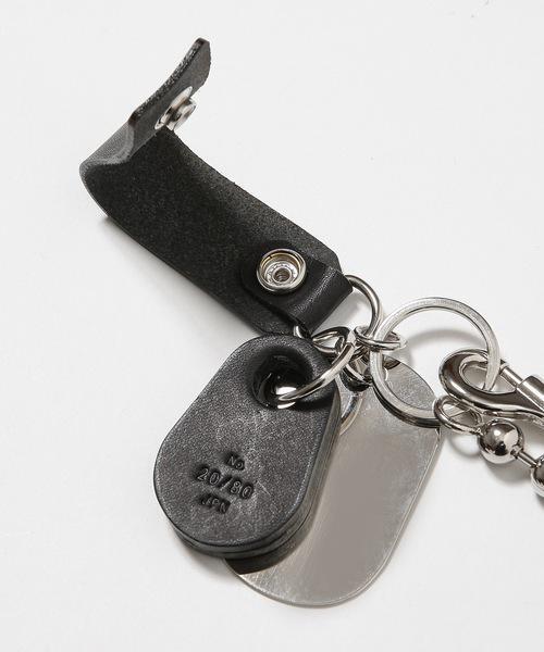 20/80（テゥエンティーエイティー）の「【20/80】トゥエンティーエイティー/KEY CHAIN WITH LEATHER（キーケース/キーアクセサリー・メンズ・シルバー・F）」の3枚目の写真