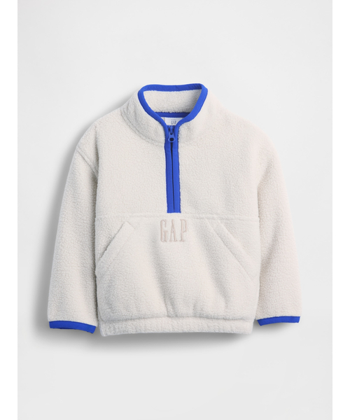 GAP（ギャップ）の「ボア ハーフジップ プルオーバー (幼児・ベビー)（スウェット・キッズ・ピンク/ブルー/グレー/ブラック・70cm/80ｃｍ/90cm/95cm/100cm/105cm/110cm）」の6枚目の写真
