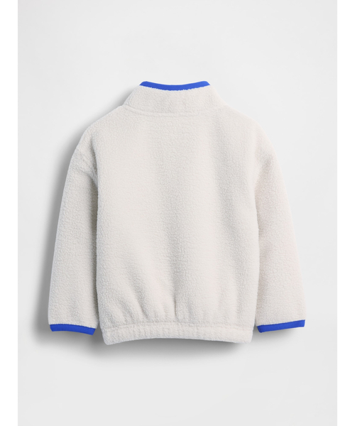 GAP（ギャップ）の「ボア ハーフジップ プルオーバー (幼児・ベビー)（スウェット・キッズ・ピンク/ブルー/グレー/ブラック・70cm/80ｃｍ/90cm/95cm/100cm/105cm/110cm）」の7枚目の写真