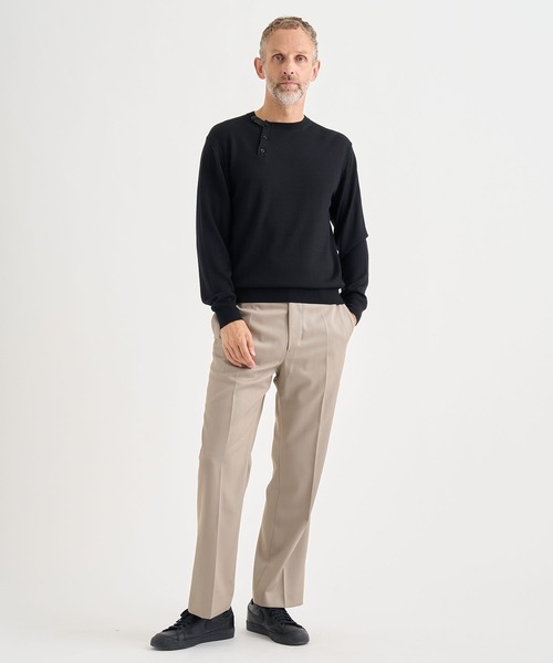 IRENISA(イレニサ)の「【irenisa/イレニサ】別注WOOL CREW-NECK KNIT PULLOVER(ニット/セーター・メンズ・ダークグレー/グレー/ワインレッド/ブラック・4/3/2)」の21枚目の写真