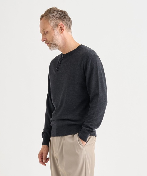 irenisa/イレニサ】別注WOOL CREW-NECK KNIT PULLOVER（ニット