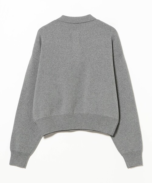 BEAMS HEART（ビームスハート）の「スウェット編み ニットポロシャツ（ポロシャツ・レディース・グレー/ホワイト系その他5/イエロー・FREE）」の11枚目の写真