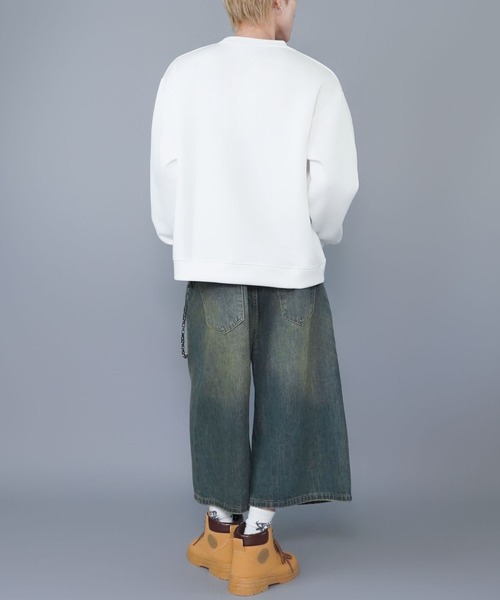 SPINNS(スピンズ)の「ひげおじさんスウェット/メキシコ/立体刺繍デザイン/さらもち素材(スウェット・メンズ・ブラウン/ホワイト・ONESIZE)」の5枚目の写真
