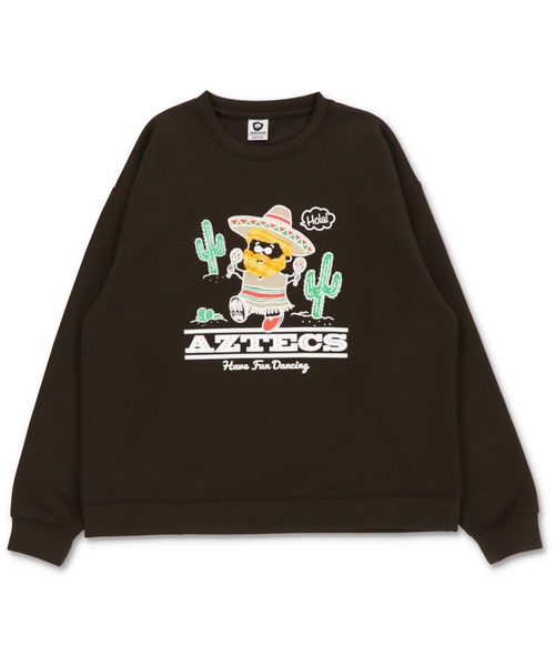 ひげおじさんスウェット/メキシコ/立体刺繍デザイン/さらもち素材