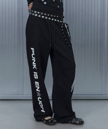 SETUPEXE（セットアップイーエックスイー）の「A'GEM/9 × .kom 『SETUPEXE/セットアップイーエックスイー』 PUNK WAPPEN SWEATPANTS/サイドラインロゴスウェットパンツ（スウェットパンツ）」