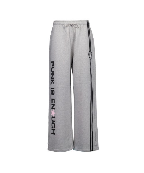 SETUPEXE(セットアップイーエックスイー)の「A'GEM/9 × .kom 『SETUPEXE/セットアップイーエックスイー』 PUNK WAPPEN SWEATPANTS/サイドラインロゴスウェットパンツ(スウェットパンツ・レディース・ブラック/グレー・FREE)」の10枚目の写真