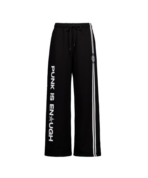 SETUPEXE(セットアップイーエックスイー)の「A'GEM/9 × .kom 『SETUPEXE/セットアップイーエックスイー』 PUNK WAPPEN SWEATPANTS/サイドラインロゴスウェットパンツ(スウェットパンツ・レディース・ブラック/グレー・FREE)」の8枚目の写真
