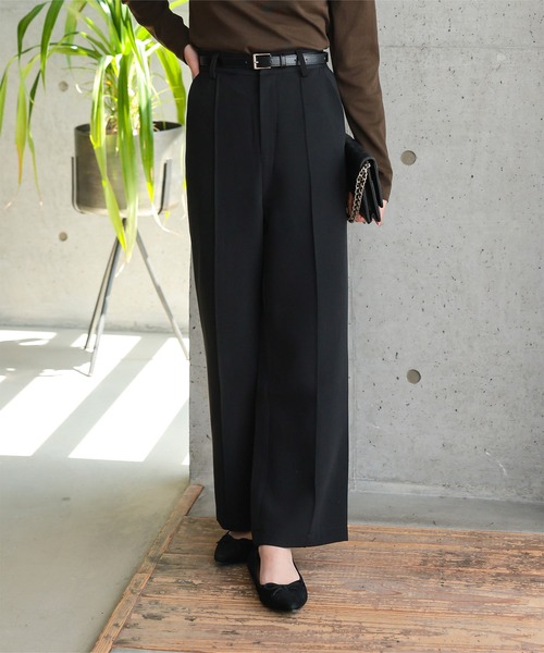 美品✨リヴェタート　ペプラム　ギャザージレ　黒　ワイドシルエット　オケージョン reca（レカ） セレモニースーツ スーツ 入学式 ペプラムギャザーノー