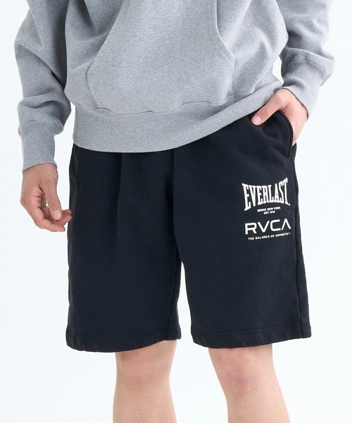 RVCA(ルーカ)の「RVCA メンズ RVCA×EVERLAST SHORTS ショートパンツ 【2025年秋冬モデル】/ルーカエバーラストコラボスウェットショーツ(SET UP・セットアップ対応可能・空港コーデ)(その他パンツ・メンズ・ホワイト系その他/ブラック/ヘザーグレー・SMALL/MEDIUM/X-LARGE/LARGE)」の10枚目の写真