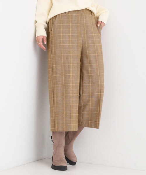 セール】【洗濯機可/S-LL】きちんと見えする あったか裏起毛ガウチョ