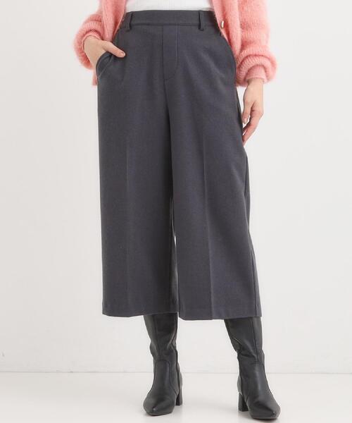 SHOO・LA・RUE（シューラルー）の「【洗濯機可/S-LL】きちんと見えする あったか裏起毛ガウチョパンツ（その他パンツ・レディース・ブラウン系2/チャコールグレー/モスグリーン・04/03/02/01）」の12枚目の写真