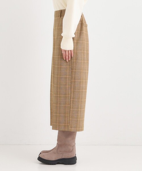 SHOO・LA・RUE（シューラルー）の「【洗濯機可/S-LL】きちんと見えする あったか裏起毛ガウチョパンツ（その他パンツ・レディース・ブラウン系2/チャコールグレー/モスグリーン・04/03/02/01）」の17枚目の写真