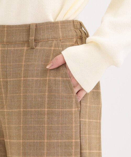 SHOO・LA・RUE（シューラルー）の「【洗濯機可/S-LL】きちんと見えする あったか裏起毛ガウチョパンツ（その他パンツ・レディース・ブラウン系2/チャコールグレー/モスグリーン・04/03/02/01）」の20枚目の写真