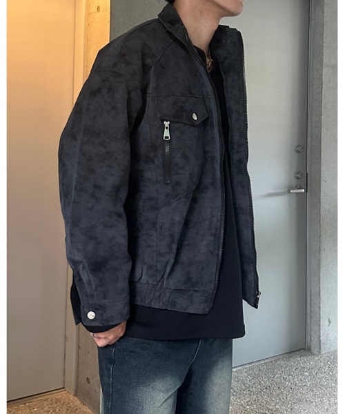 Otte(オッテ)の「シャドウレザージャケット(テーラードジャケット・メンズ・ブラック・MEDIUM/LARGE/X-LARGE)」の6枚目の写真