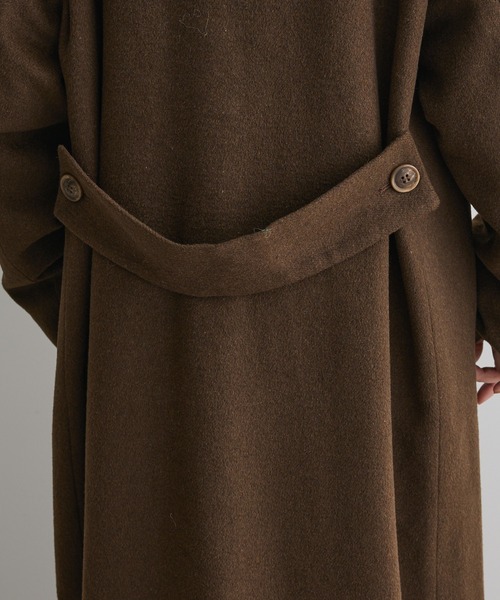 【タグ付き極美品】定価10万　DESIGNWORKS　ウールロングコート RUIRUE BOUTIQUE レディース ロングコート ウールコート ウール