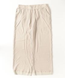 sweat pants / wide-straight