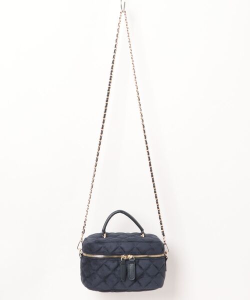 Remind me and forever(リマインドミーアンドフォーエバー)の「ルーシュ2WAYバニティ(ショルダーバッグ・レディース・ブラウン/アイボリー/ブラック/ネイビー・FREE)」の14枚目の写真