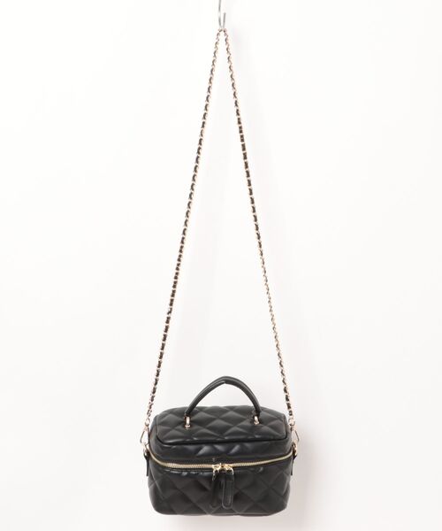 Remind me and forever(リマインドミーアンドフォーエバー)の「ルーシュ2WAYバニティ(ショルダーバッグ・レディース・ブラウン/アイボリー/ブラック/ネイビー・FREE)」の16枚目の写真