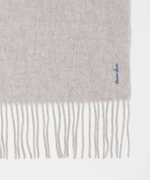 Steven Alan（スティーブンアラン）の「＜Steven Alan＞カシミヤ ストール（ストール/ショール・レディース・オフホワイト/ライトグレー/ブラック・FREE）」の4枚目の写真