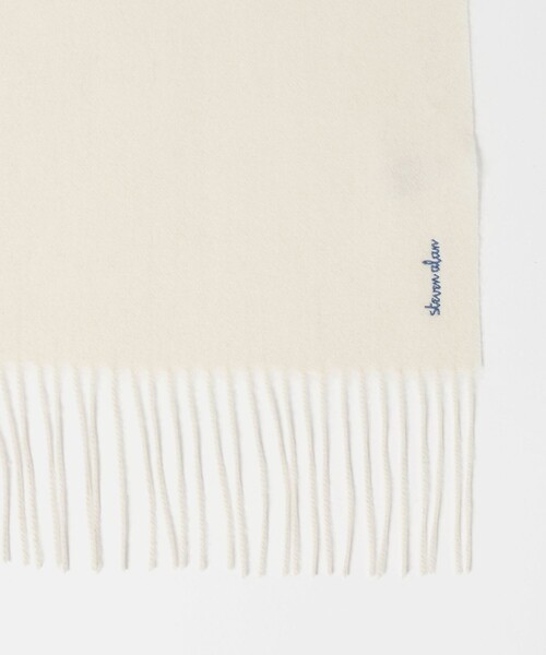 Steven Alan（スティーブンアラン）の「＜Steven Alan＞カシミヤ ストール（ストール/ショール・レディース・オフホワイト/ライトグレー/ブラック・FREE）」の10枚目の写真