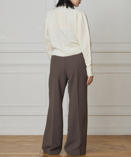 IENA LA BOUCLE(イエナラブークル)の「ALPACA MIXフリルプルオーバー(ニット/セーター・レディース・チャコールグレー/ホワイト・FREE)」の11枚目の写真