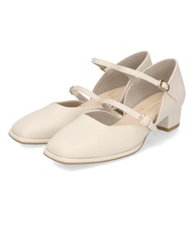 ストラップ 安定感 シンプル ベルト カット パンプス /41380