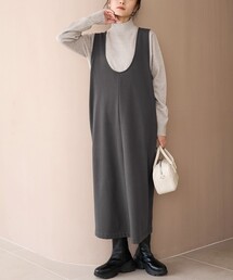 【REVERSE WARM】あったかスウェット Uネックジャンスカ