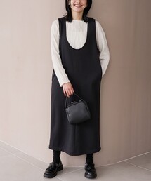 coen（コーエン）の「【REVERSE WARM】Uネックジャンスカ（ジャンパースカート）」