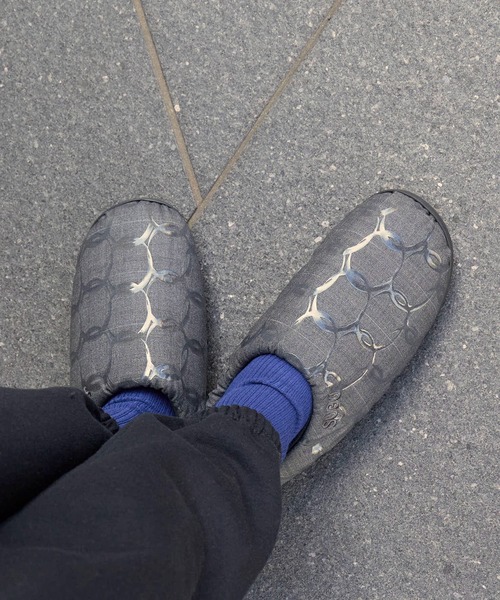 SUBU（スブ）の「SUBU/スブ DOTS FRANKEN スーツ生地 シルクプリント サンダル スリッポン（スリッポン・メンズ・ブラック/グレー/ネイビー・1/2/3）」の22枚目の写真