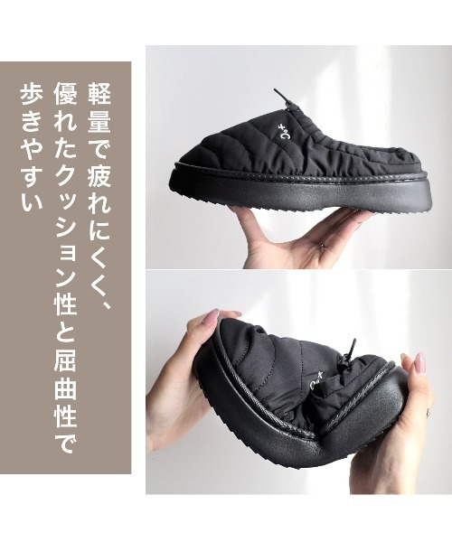 AmiAmi（アミアミ）の「【防寒・軽量】あったかモックシューズ 厚底ファースリッパ サボ/冬用サンダル/ペディンシューズ（その他シューズ・レディース・ピンク/ベージュ/アイボリー/ブラック・40-41/38-39/36-37）」の15枚目の写真