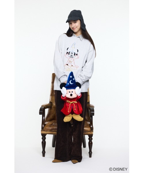 Disney SERIES CREATED by MUS（ディズニーシリーズクリエイテッドバイエムユーエス）の「MD LINE EMB プルオーバー / FANTASIA（スウェット・レディース・ライトピンク/ライトブルー/グレー×ホワイト・FREE）」の12枚目の写真