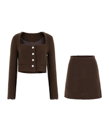 SINCETHEN（シンスゼン）の「スクエアネックバックル2ピース（その他アウター）」