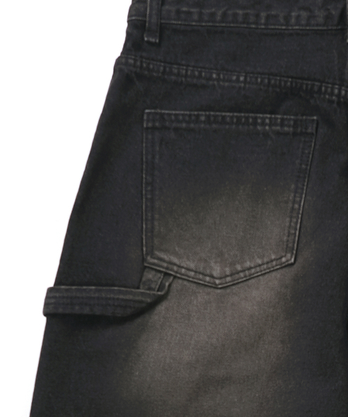 GAKKAI UNIONS(ガッカイユニオンズ)の「ワンタックハンマー ワイドデニムパンツ イエロー ブラック(デニムパンツ・レディース・その他・MEDIUM/LARGE/SMALL)」の8枚目の写真