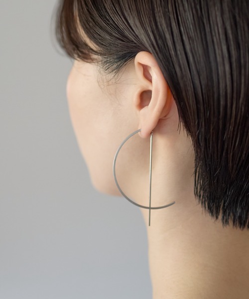 ciite' surgical stainless(シーテサージカルステンレス)の「【 金属アレルギー対応 】 ハーフサークルピアス サージカルステンレス(ピアス(両耳用)・レディース・ゴールド/シルバー・FREE)」の17枚目の写真