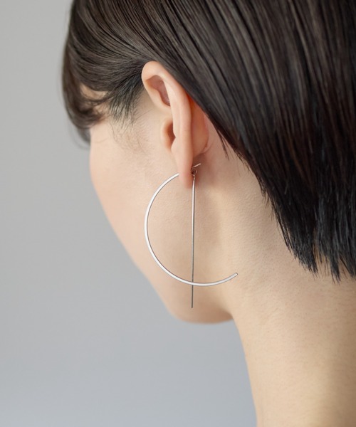 ciite' surgical stainless(シーテサージカルステンレス)の「【 金属アレルギー対応 】 ハーフサークルピアス サージカルステンレス(ピアス(両耳用)・レディース・ゴールド/シルバー・FREE)」の18枚目の写真