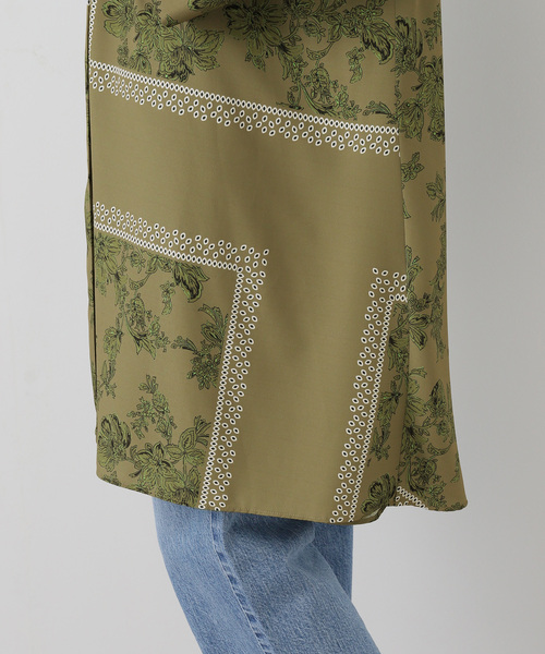 journal standard L'essage（ジャーナルスタンダードレサージュ）の「スカーフプリントボウタイワンピース（ワンピース・レディース・カーキ・FREE）」の8枚目の写真