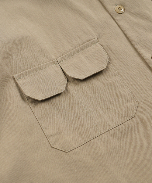 FRIZMWORKS（フリズムワークス）の「HALF WORK SHIRT JACKET _ BEIGE（シャツ/ブラウス・メンズ・その他・X-LARGE/SMALL/MEDIUM/LARGE）」の4枚目の写真