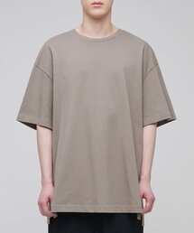 オーバーサイズクルーネックTシャツ[ダスティベージュ]