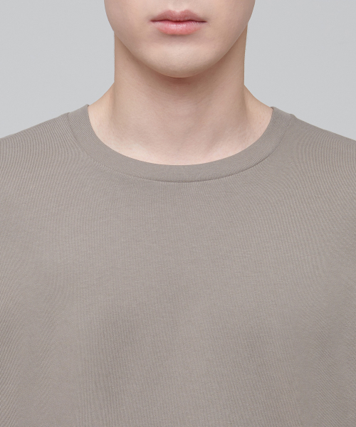 MUSINSA STANDARD（ムシンサスタンダード）の「オーバーサイズクルーネックTシャツ[ダスティベージュ]（Tシャツ/カットソー・メンズ・その他・MEDIUM）」の3枚目の写真