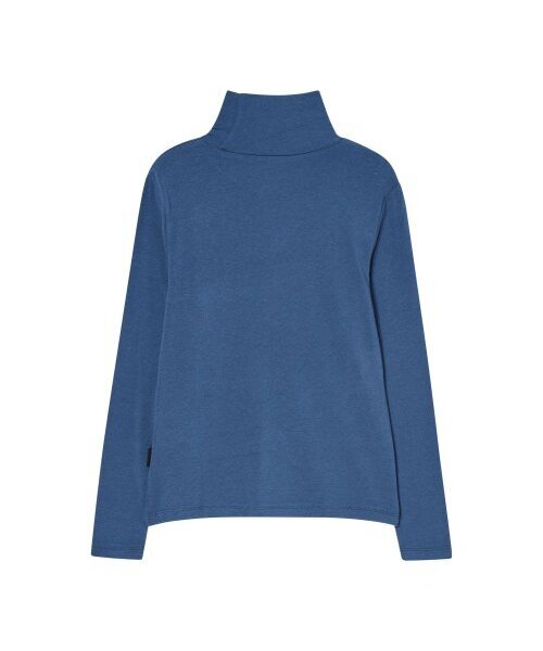 THE GREEN LAB（ザグリーンラボ）の「テンセルタートルネックTシャツ[グレイッシュブルー]（Tシャツ/カットソー・レディース・その他・FREE）」の2枚目の写真