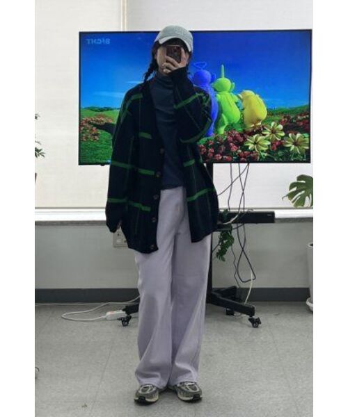 THE GREEN LAB（ザグリーンラボ）の「テンセルタートルネックTシャツ[グレイッシュブルー]（Tシャツ/カットソー・レディース・その他・FREE）」の8枚目の写真