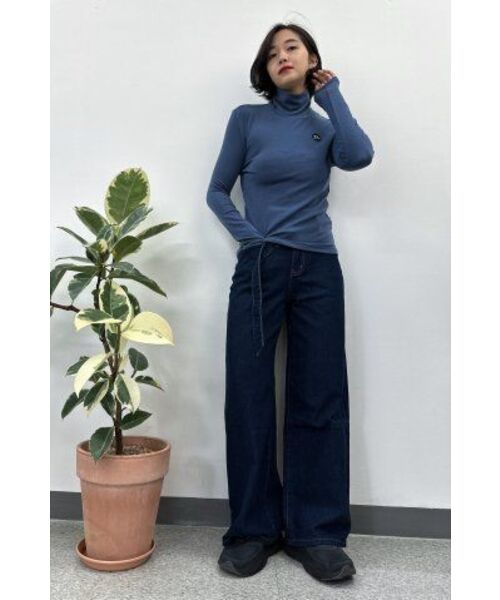 THE GREEN LAB（ザグリーンラボ）の「テンセルタートルネックTシャツ[グレイッシュブルー]（Tシャツ/カットソー・レディース・その他・FREE）」の21枚目の写真