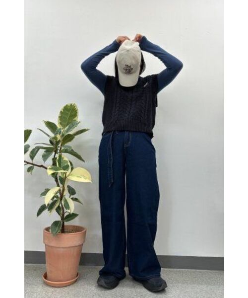THE GREEN LAB（ザグリーンラボ）の「テンセルタートルネックTシャツ[グレイッシュブルー]（Tシャツ/カットソー・レディース・その他・FREE）」の22枚目の写真