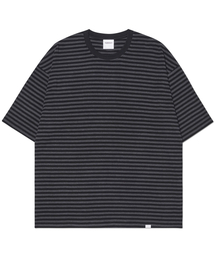 NOMANUAL（NOMANUAL）の「NM BORDER T-SHIRT - BLACK（Tシャツ/カットソー）」