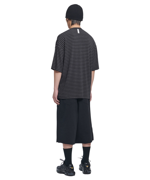 NOMANUAL(NOMANUAL)の「NM BORDER T-SHIRT - BLACK(Tシャツ/カットソー・レディース・その他・SMALL/MEDIUM/LARGE/X-LARGE)」の4枚目の写真