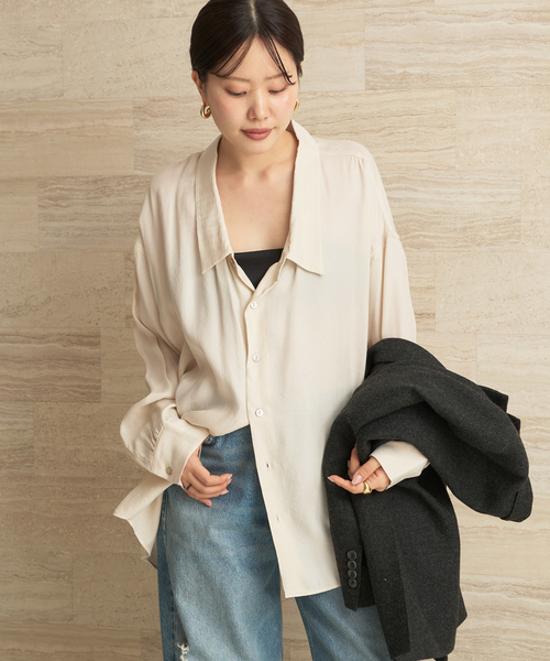 【新品】完売品　plage cupra nuance シャツ plage（プラージュ）の「cupra nuance シャツ（シャツ/ブラウス）」 - WEAR