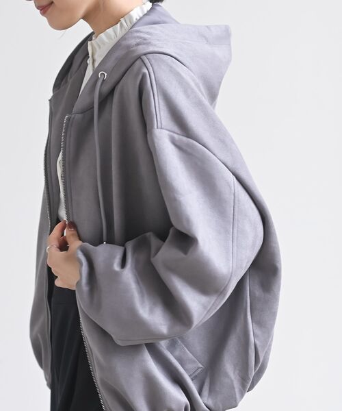 スエードポンチバルーンZIPパーカージャケット（パーカー）｜rps