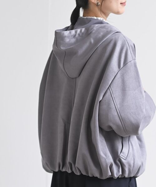 スエードポンチバルーンZIPパーカージャケット（パーカー）｜rps