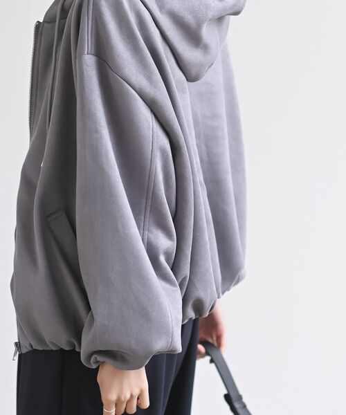 スエードポンチバルーンZIPパーカージャケット（パーカー）｜rps