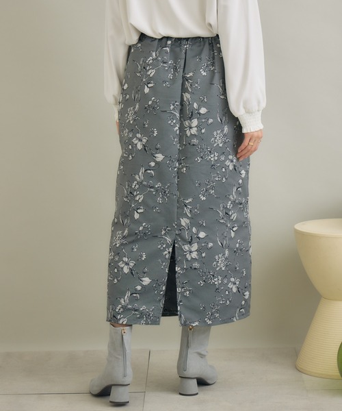 KATHARINE ROSS(キャサリンロス)の「【KATHARINE ROSS】ブーケジャガードスカート(スカート・レディース・ブラック/アイボリー・FREE)」の6枚目の写真